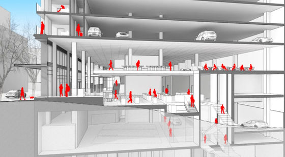 FUJI 3000KG 자동차 엘리베이터 리프트 광전지 적외선 감지기