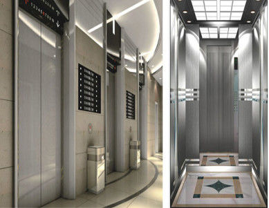 0.63m/s 320KG 자동 승객용 엘리베이터 PM 동기식 기어리스 트랙션 리프트