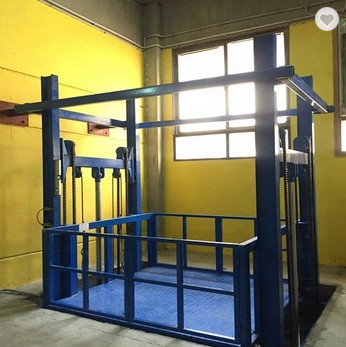 1500KG 15 톤 화물 엘리베이터 배 갑판 강철 수직 화물 승강기