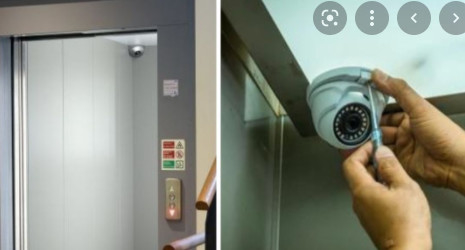 아날로그 CCTV 보안 카메라 엘리베이터