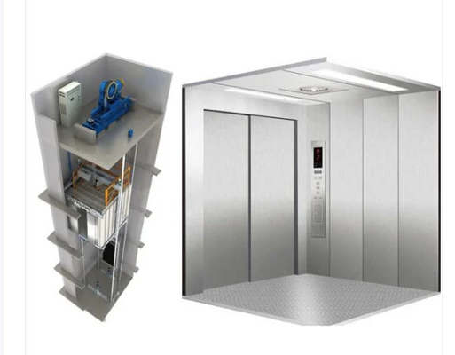 기계 Roomless 산업 화물 엘리베이터 4000KG 창고 화물